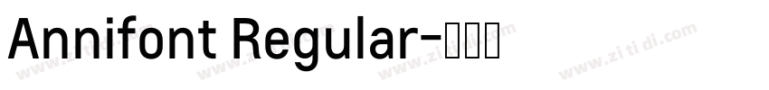 Annifont Regular字体转换